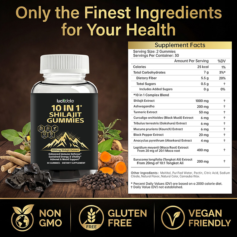 Luckdate Shilajit Gummies